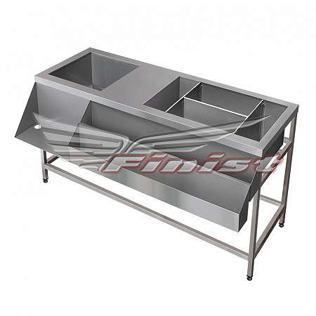 Барная станция 1500х500/700х850 (сварная мойка)